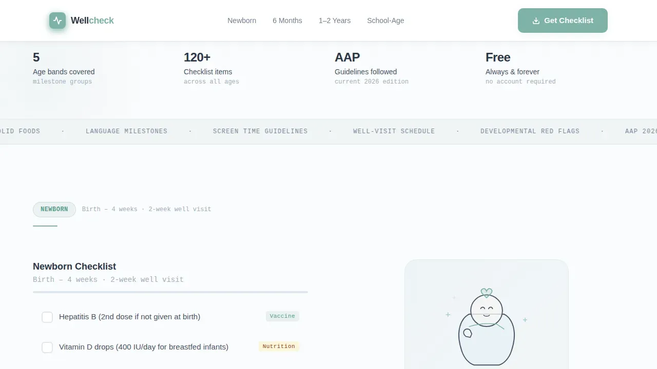 Trusted Pediatric Resource Landing Page Template