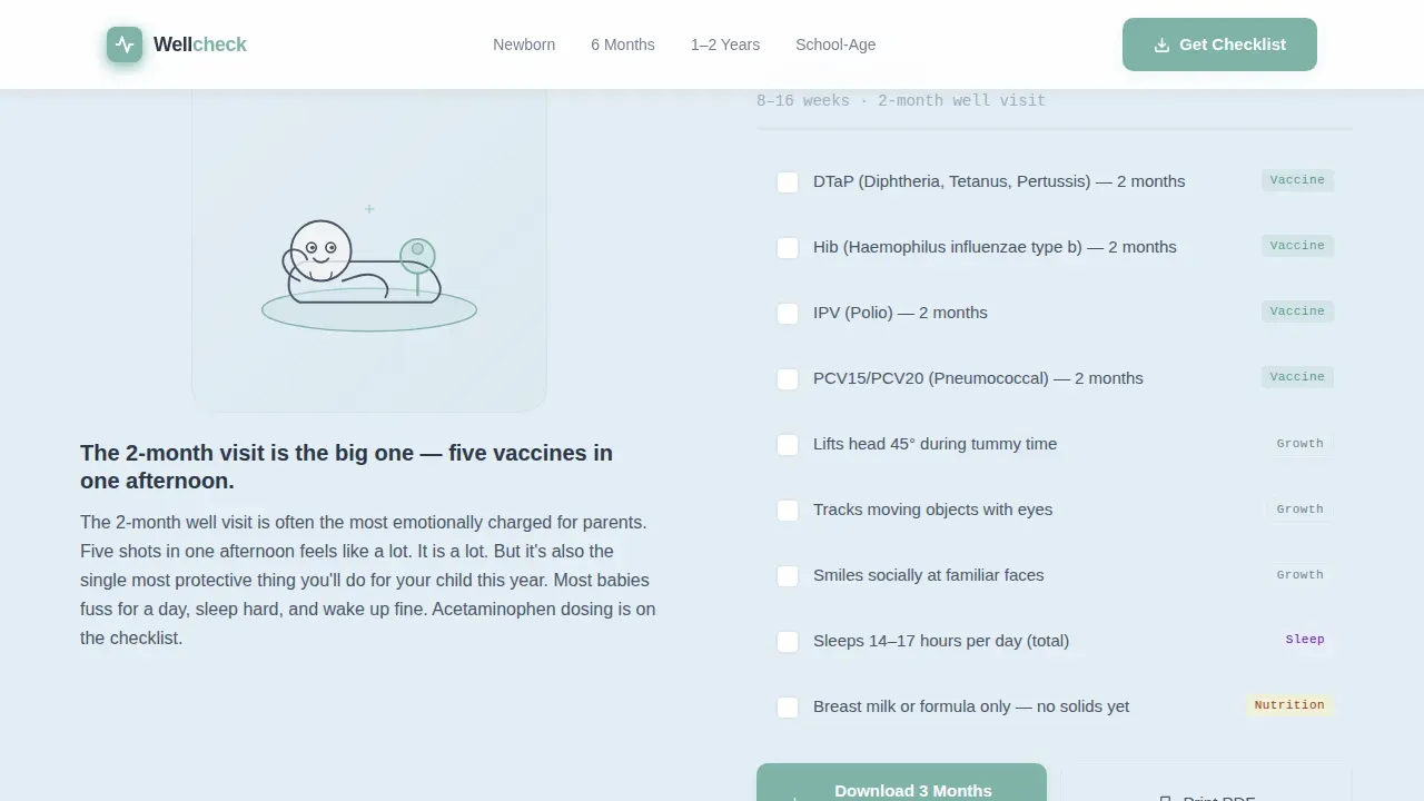 Trusted Pediatric Resource Landing Page Template