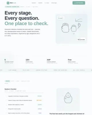 Trusted Pediatric Resource Landing Page Template