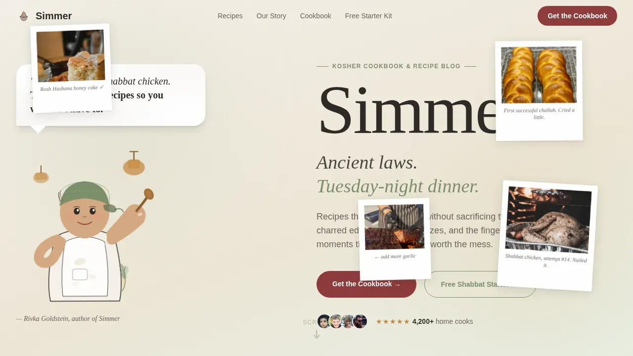 Kosher Food & Dining Professional Website Template