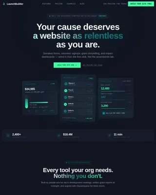 Build Relentless Websites Landing Page Template