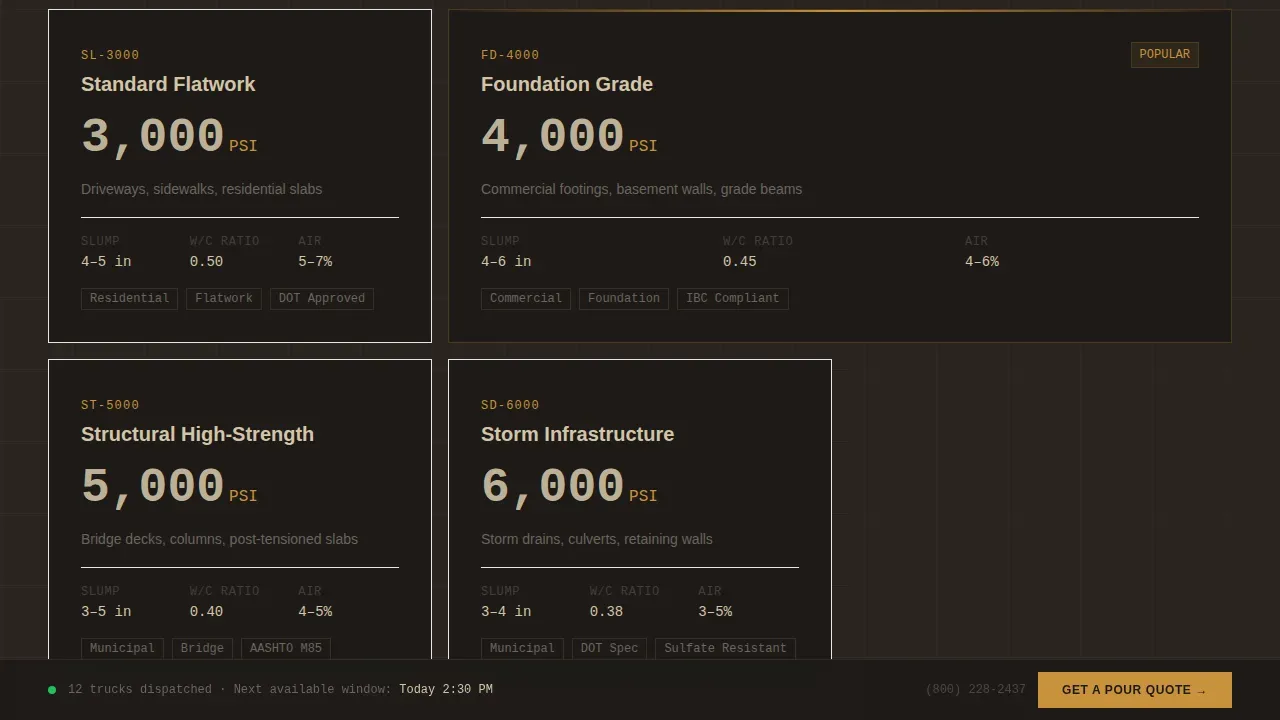 Stats-First Supplier Landing Page Template