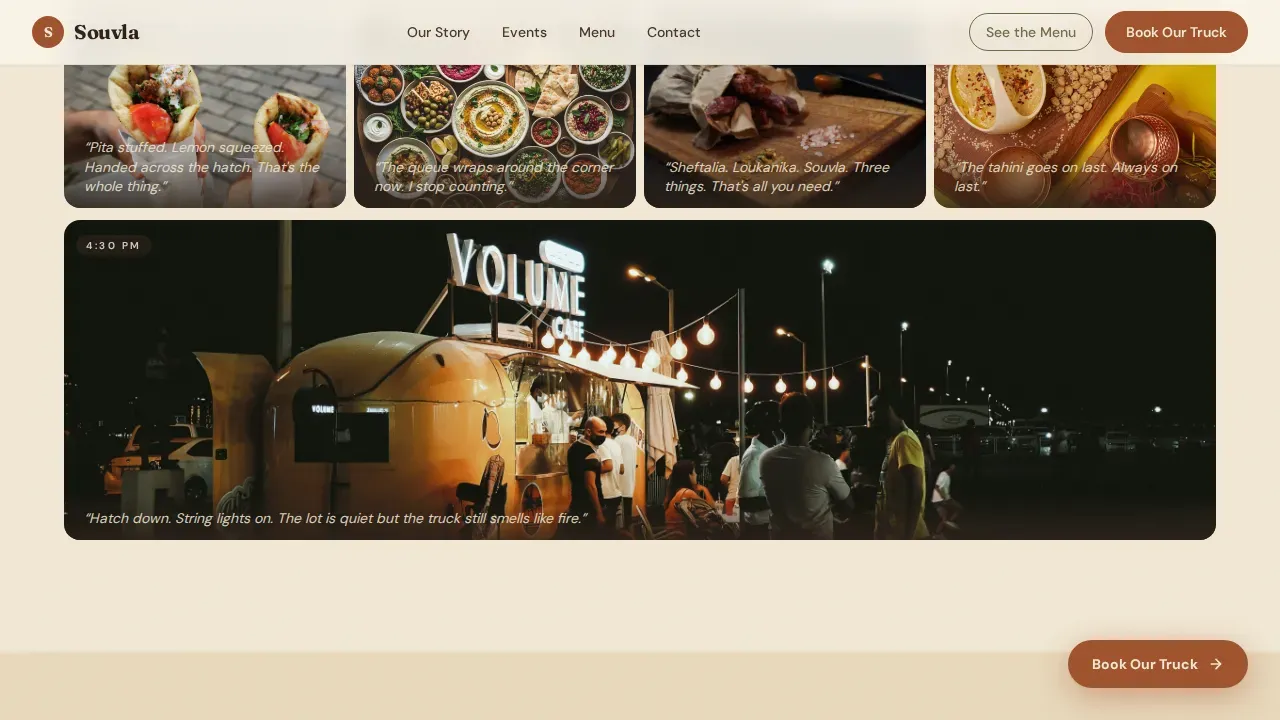 Authentic Mediterranean Cuisine Landing Page Template