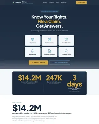 Comprehensive Legal Resources Landing Page Template