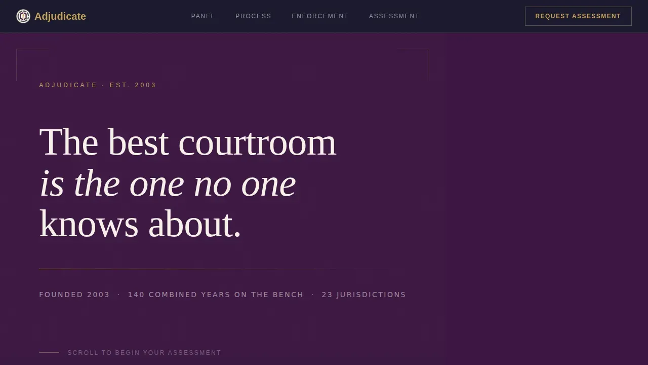 Advanced Mediation & Alternative Dispute Professional Website Template