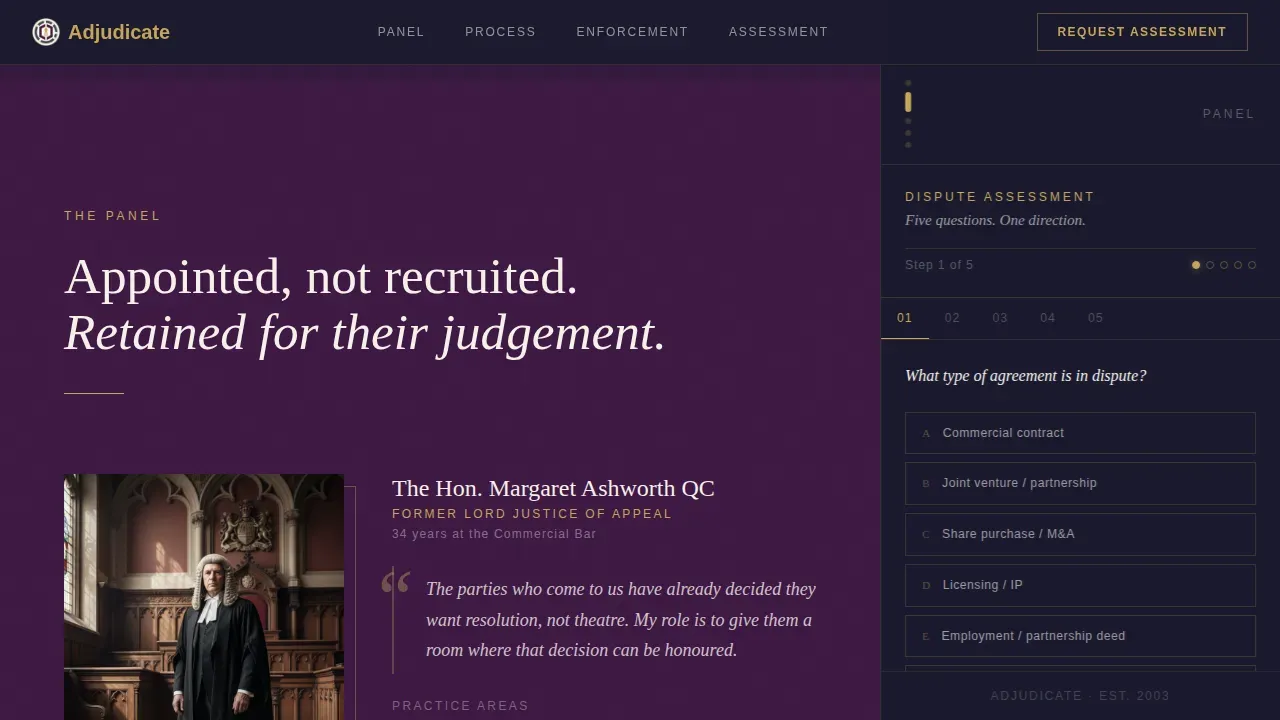 Advanced Mediation & Alternative Dispute Professional Website Template