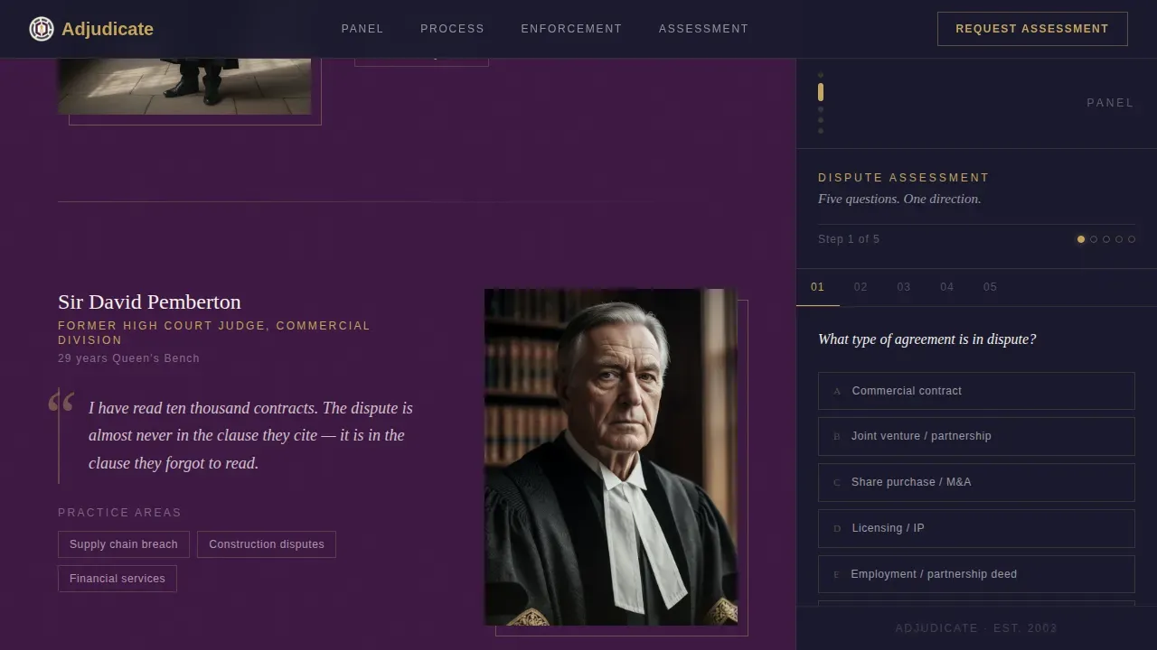 Advanced Mediation & Alternative Dispute Professional Website Template