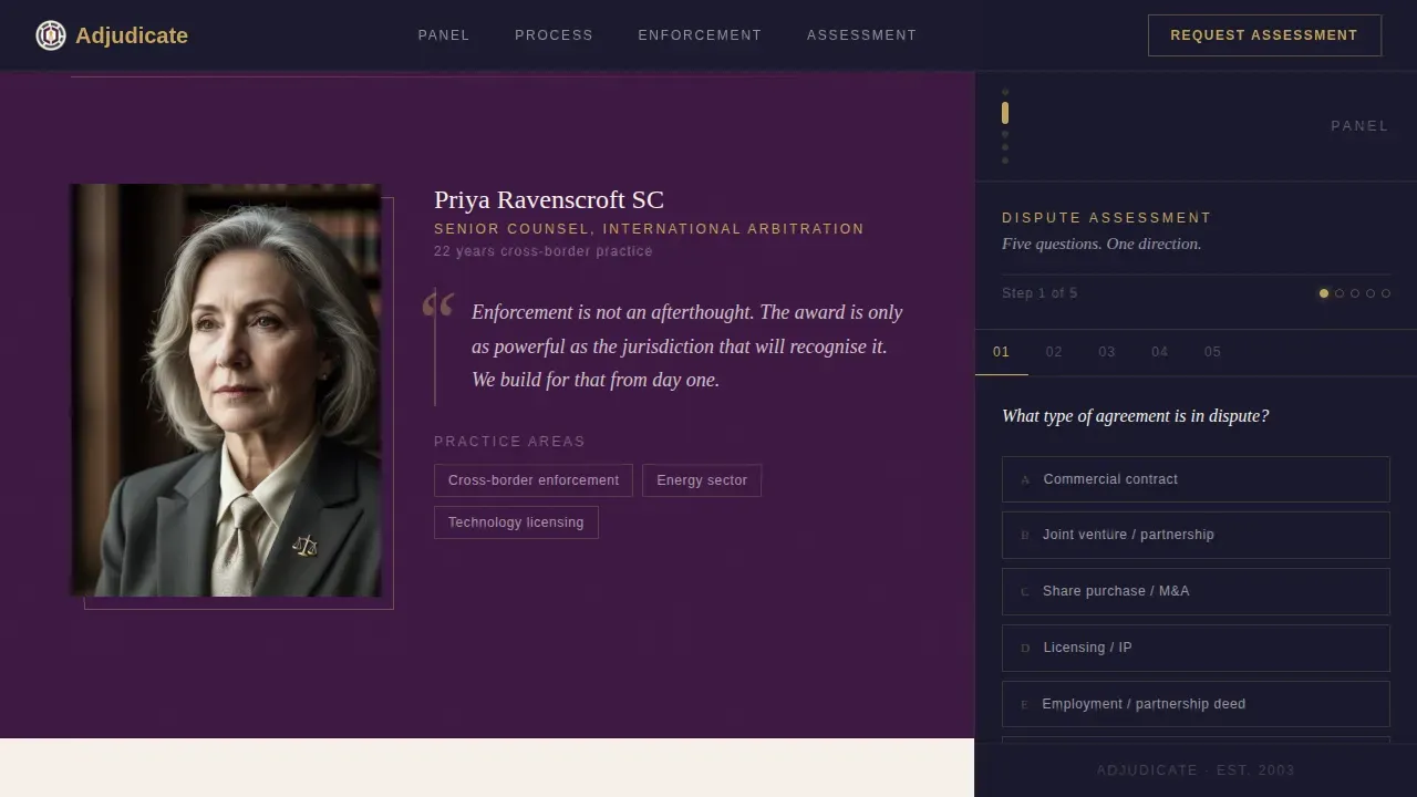 Advanced Mediation & Alternative Dispute Professional Website Template
