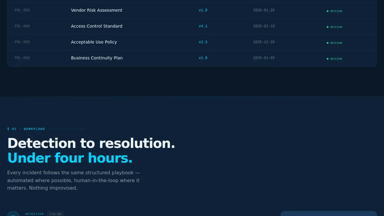 Advanced Regulatory Governance Landing Page Template