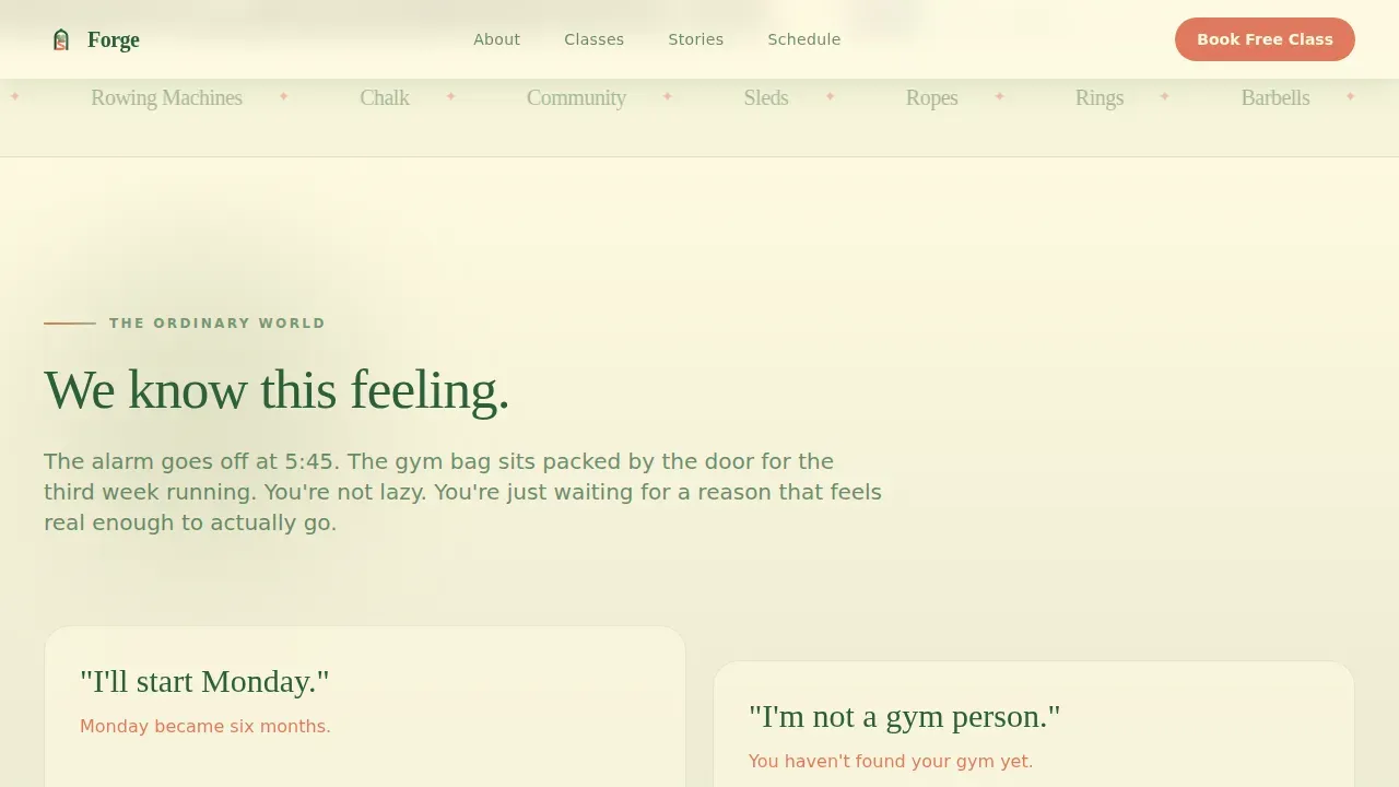 Dynamic Fitness Marketplace Landing Page Template