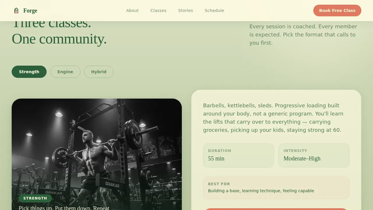 Dynamic Fitness Marketplace Landing Page Template
