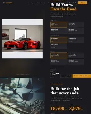 Truck Dealership | Free Website Template | Rocket