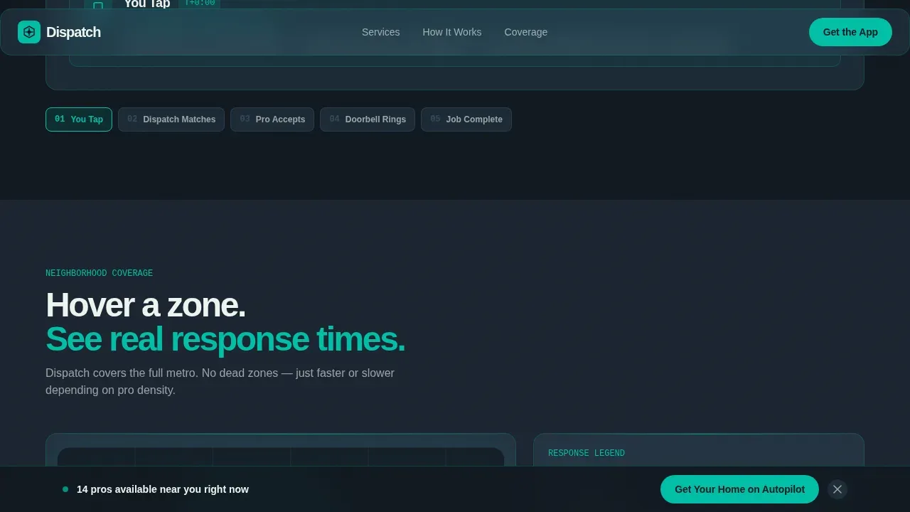 Intelligent Service Operations Landing Page Template