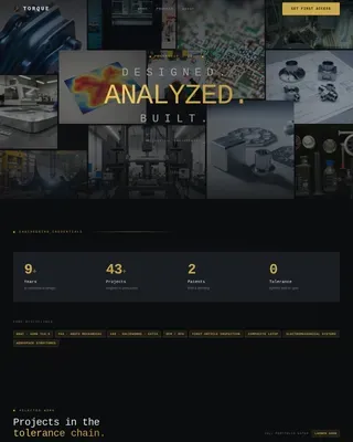 Mechanical Engineer Profile Pre-Launch Website Template