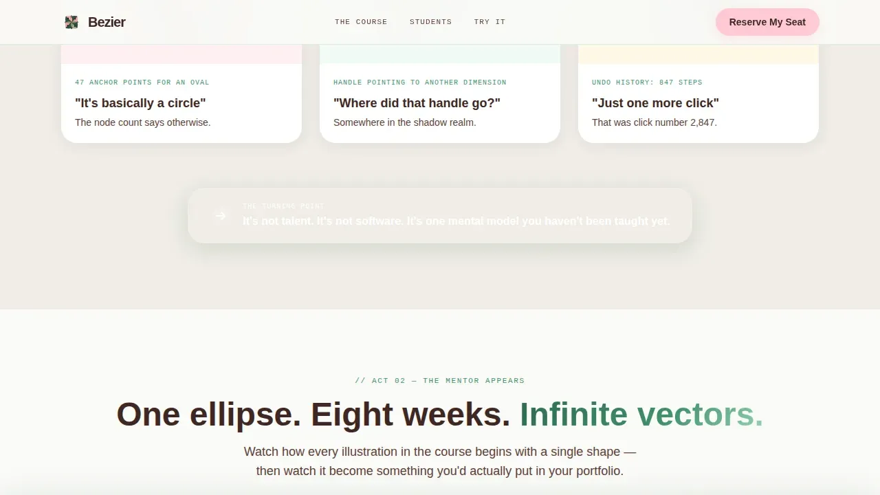 Expert Vector Design Landing Page Template