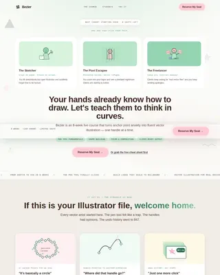 Expert Vector Design Landing Page Template