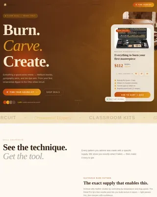 Hobby & Passion Supplies Professional Website Template