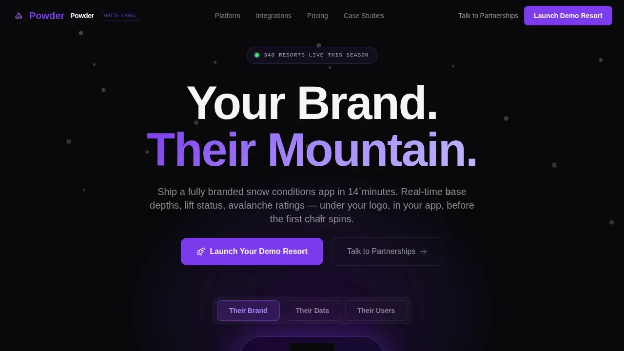 Smart Ski Condition Landing Page Template