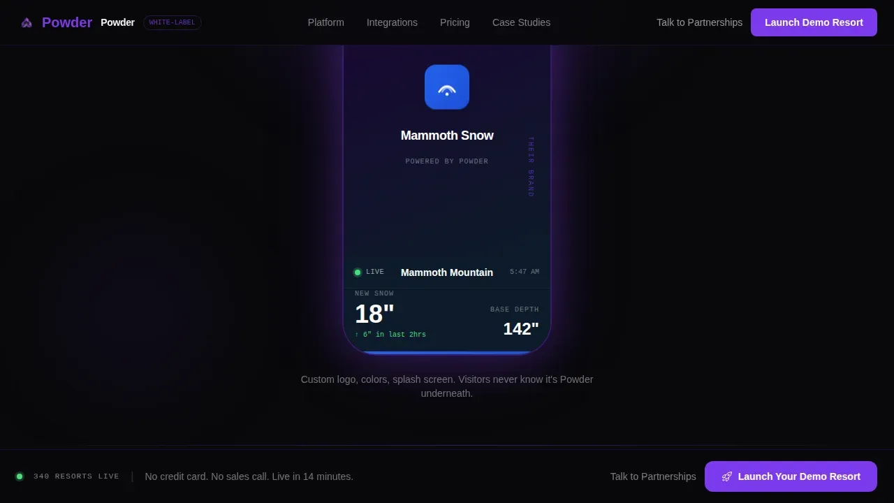 Smart Ski Condition Landing Page Template