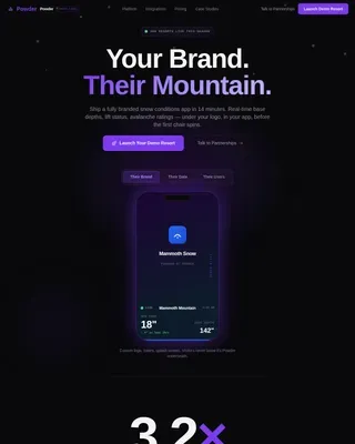 Smart Ski Condition Landing Page Template