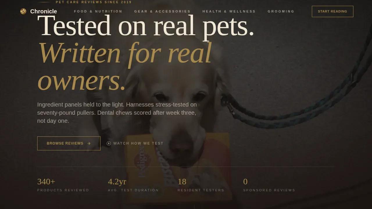 Trusted Pet Wellness Landing Page Template