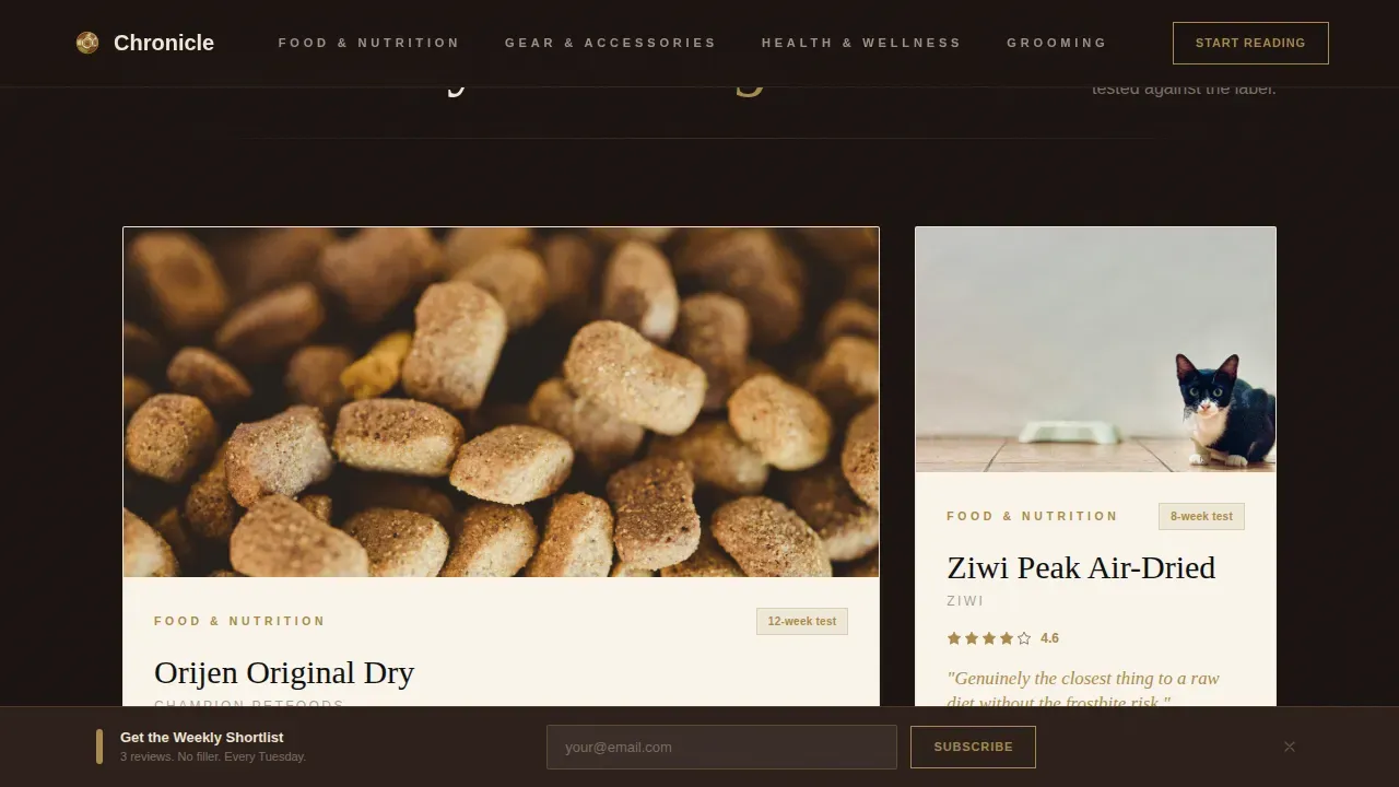 Trusted Pet Wellness Landing Page Template
