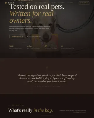 Trusted Pet Wellness Landing Page Template
