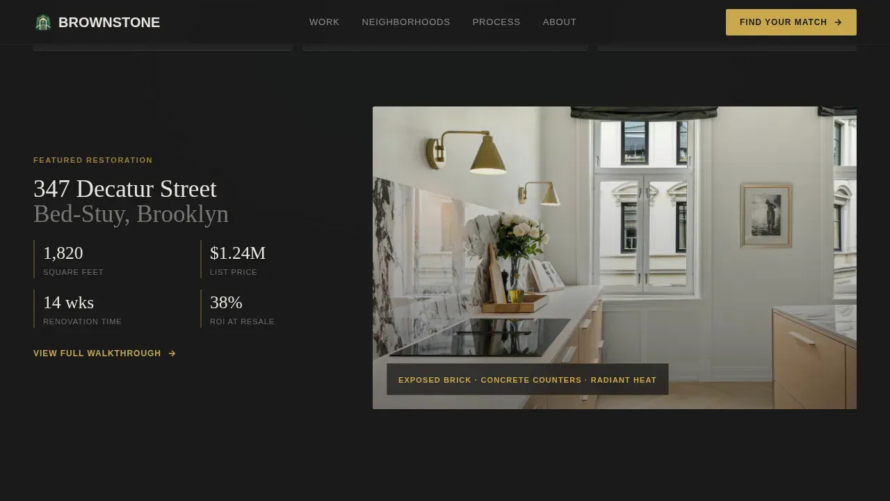 Premium Historic Restoration Landing Page Template