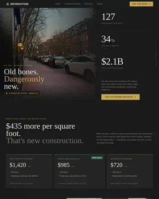 Premium Historic Restoration Landing Page Template