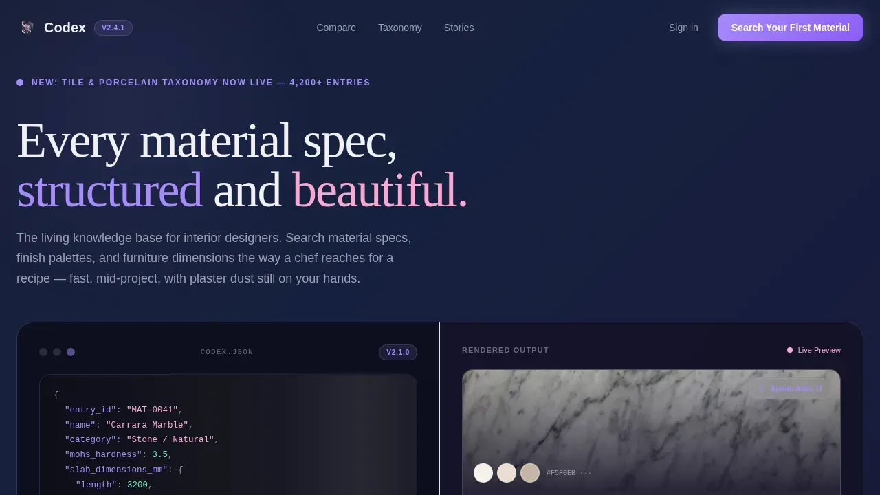 Advanced Material Science Hub Landing Page Template