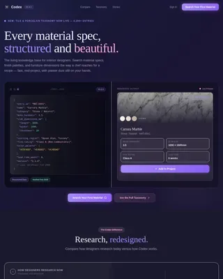 Advanced Material Science Hub Landing Page Template