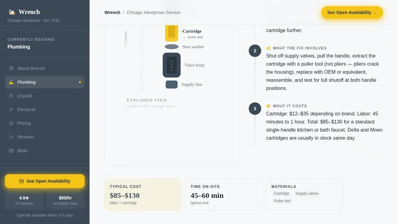 Dependable Handyperson Solutions | Free Website Template | Rocket