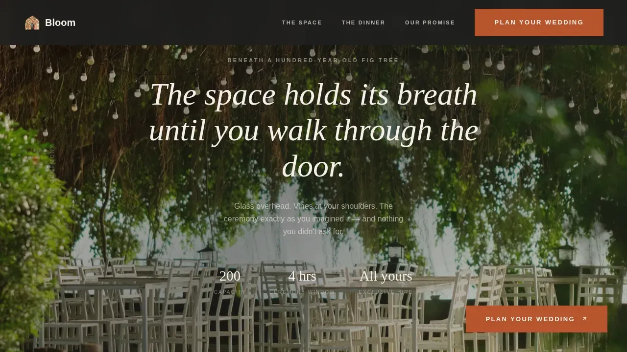 Stunning Botanical Events Landing Page Template