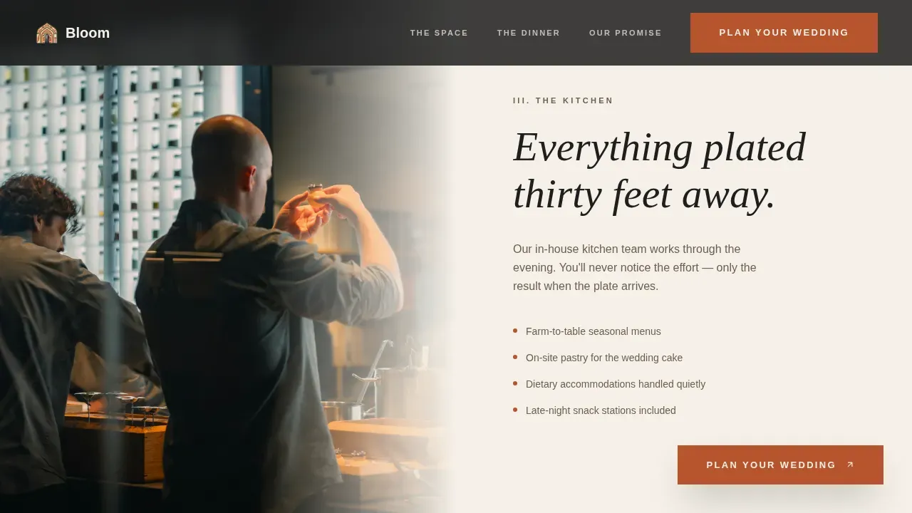 Stunning Botanical Events Landing Page Template