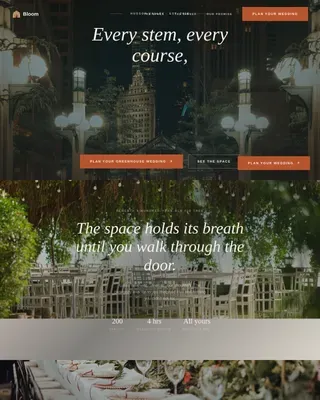 Stunning Botanical Events Landing Page Template