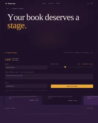 Publishing & Book Industry Portfolio & Case Study Website Template
