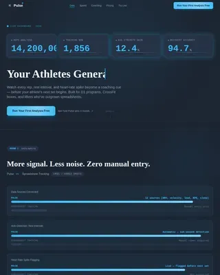 AI for Fitness Comparison Website Template