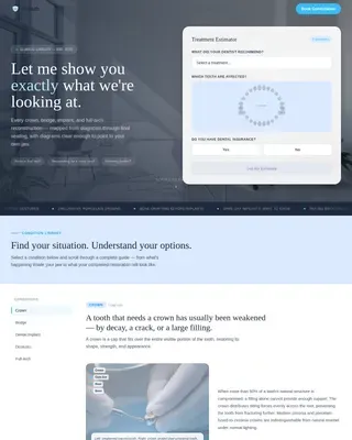 Compassionate Prosthodontics Landing Page Template