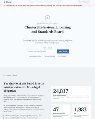 Complete Regulatory & Licensing Professional Website Template