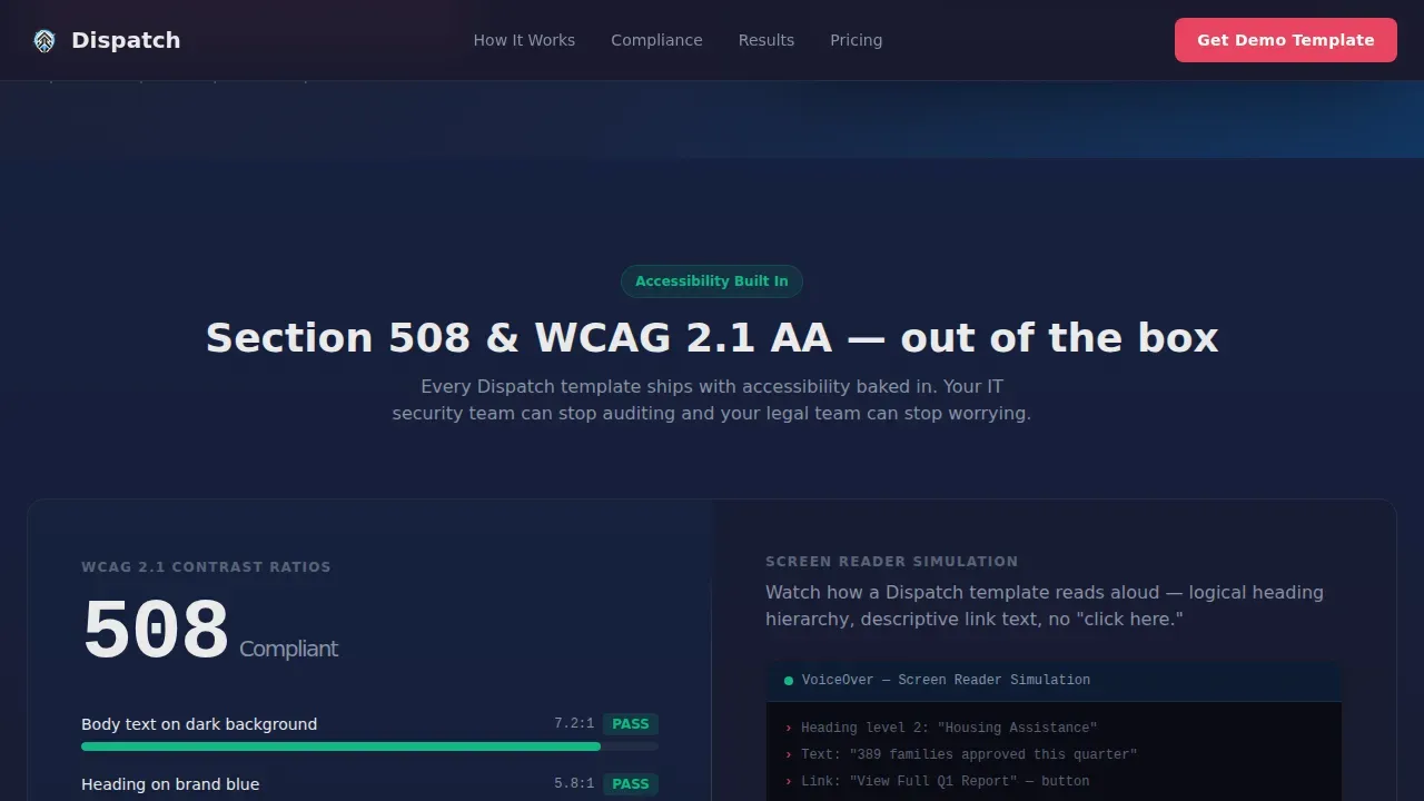 Government Digital Presence Professional Website Template