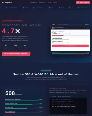 Government Digital Presence Professional Website Template