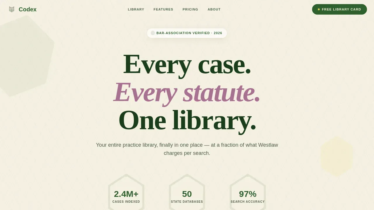 Library & Research Center Professional Website Template