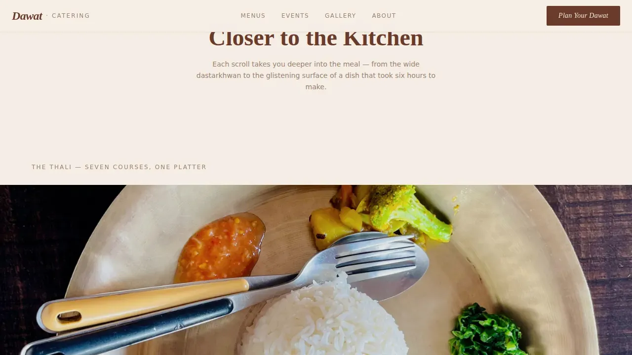 Authentic Bangladeshi Catering | Free Website Template | Rocket