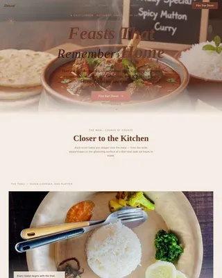 Authentic Bangladeshi Catering | Free Website Template | Rocket