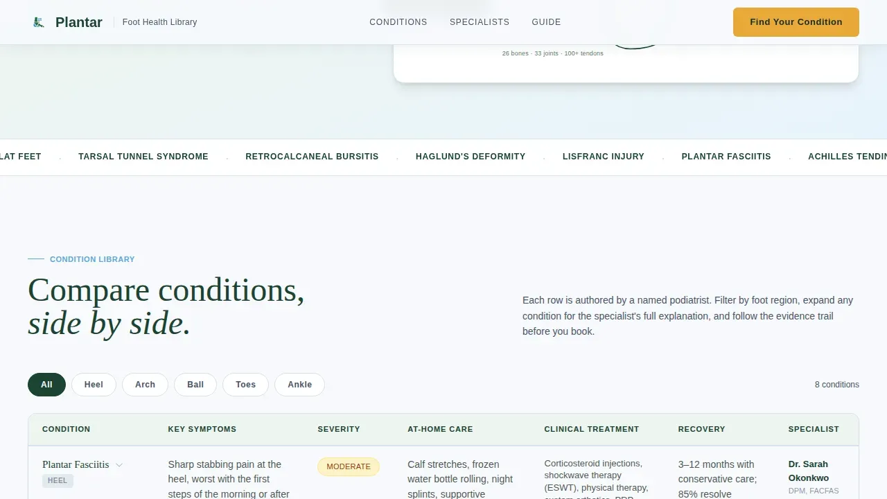 Premier Podiatric Solutions Landing Page Template