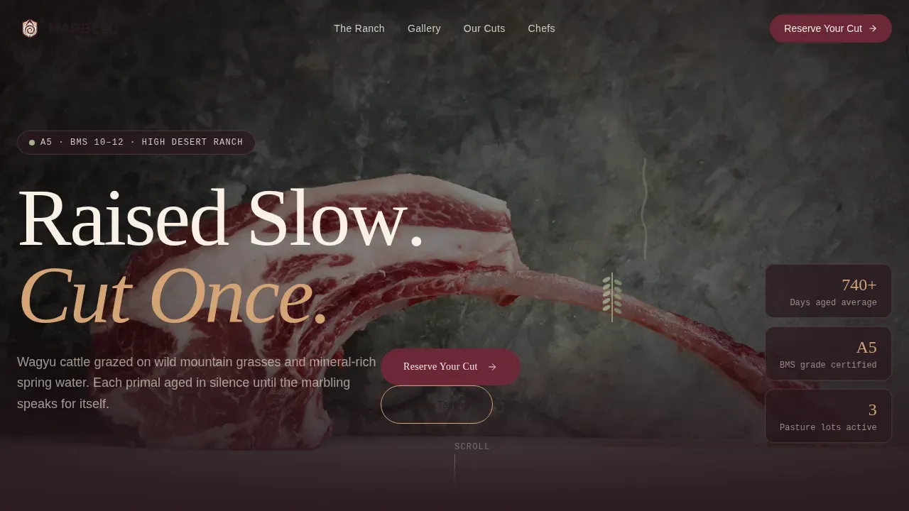 Advanced Meat & Seafood Portfolio & Case Study Website Template