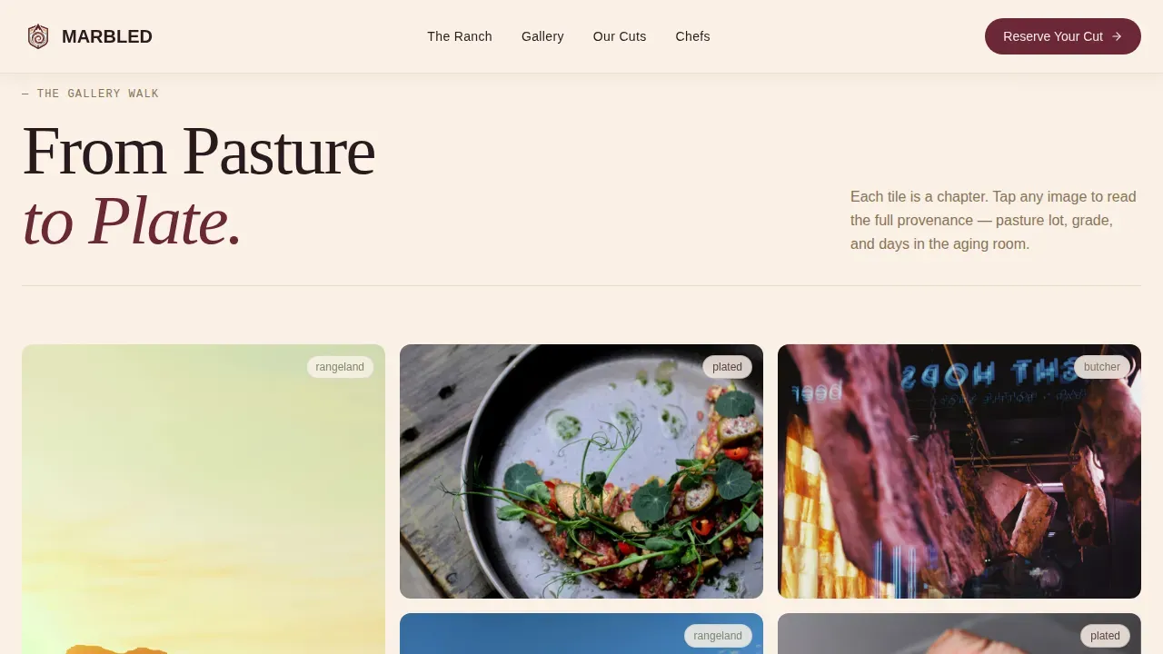 Advanced Meat & Seafood Portfolio & Case Study Website Template