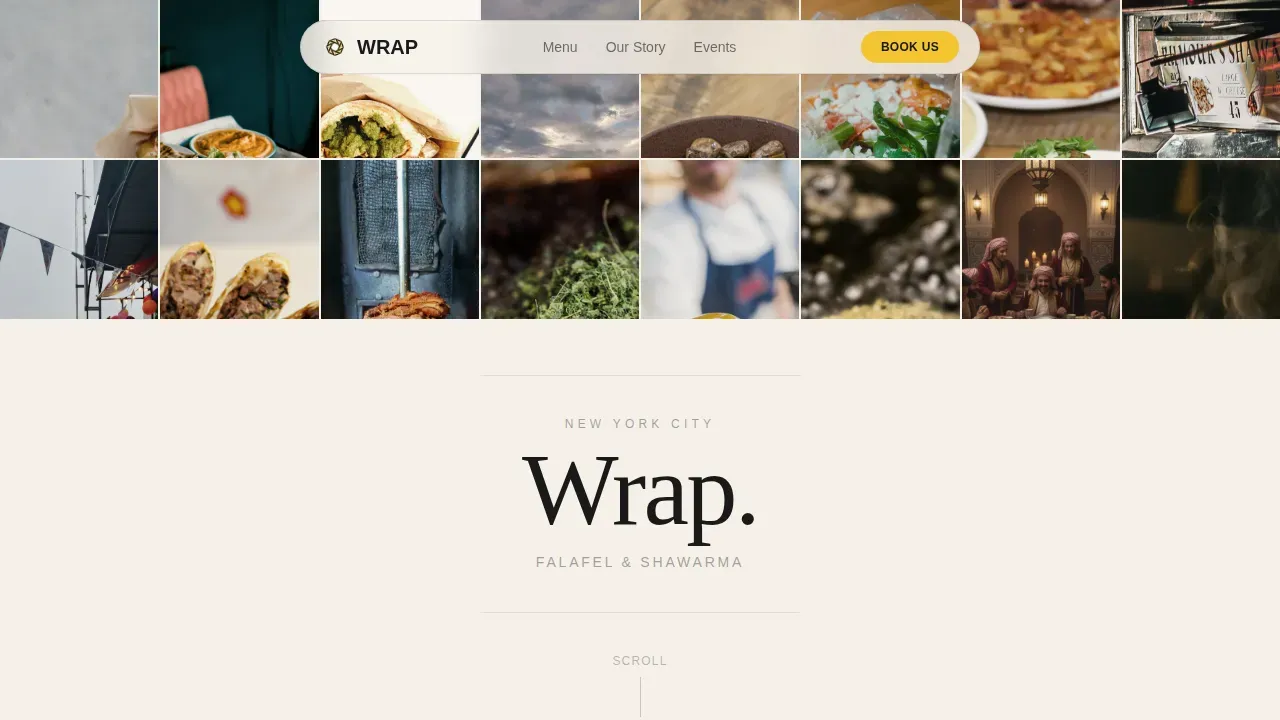 Dynamic Street Food Catering Landing Page Template