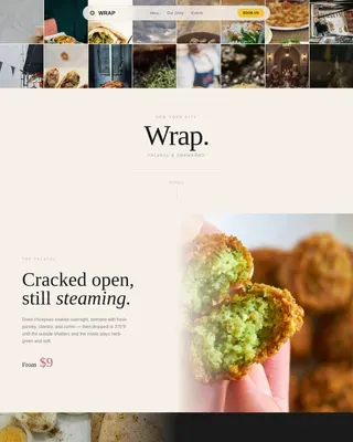 Dynamic Street Food Catering Landing Page Template