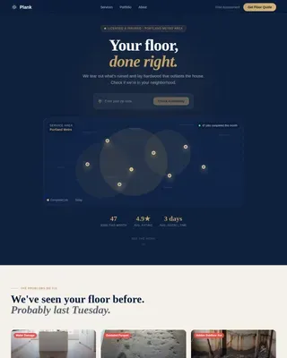 Wood Restoration Conversion Landing Page Template